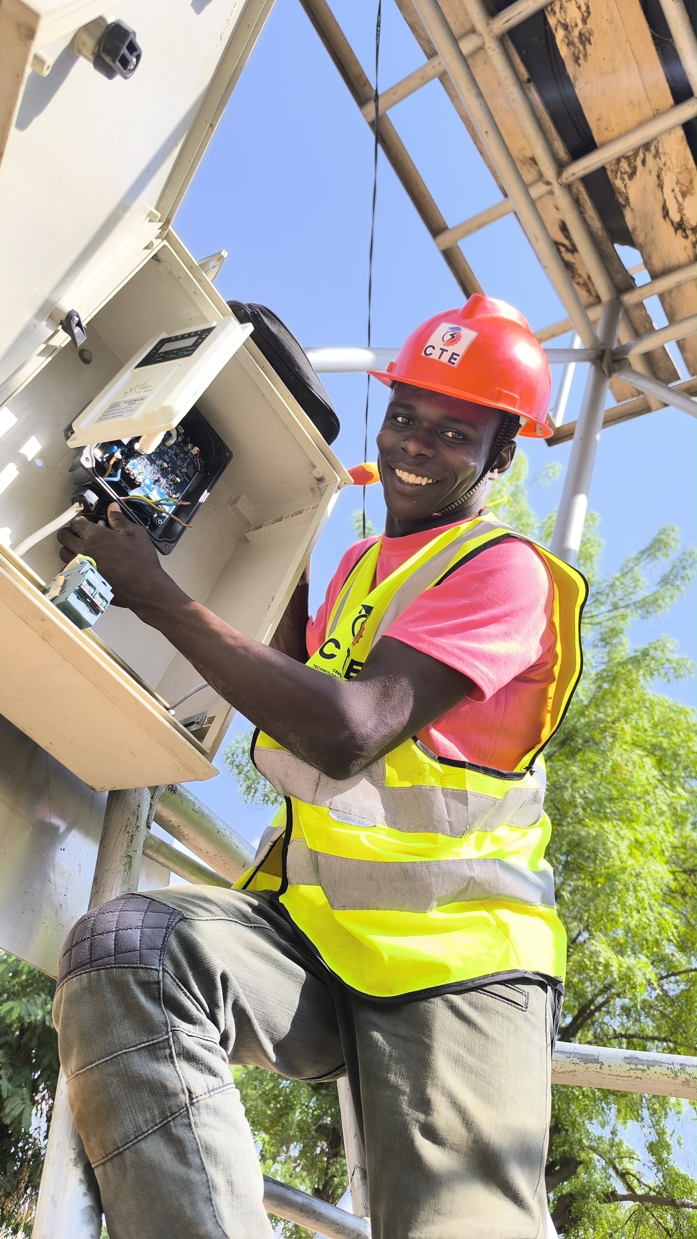 Apprenant CTE-TOGO sur le terrain